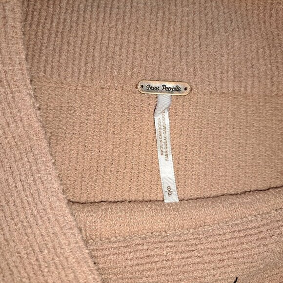 FREE PEOPLE-Ottoman Slouchy Tunic-Cafe Creme-Cotton Blend-Size S-NEW WITH TAG - Picture 6 of 8